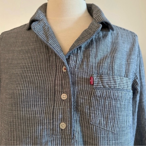 Levi's Striped Nightgown/Tunic Dress - M - Picture 3 of 4